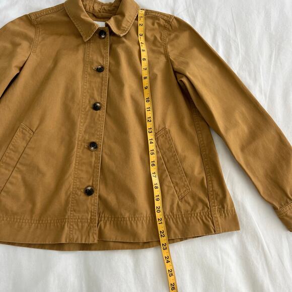 Madewell Northwood Sand Cropped Utility Tan Khaki Utility Jacket, Size XS - Picture 5 of 9